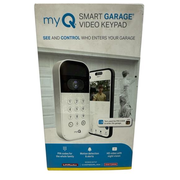 Chamberlain my Q Smart Garage Video Keypad - White - MYQ-K40TXXW 8098 - Picture 5 of 5